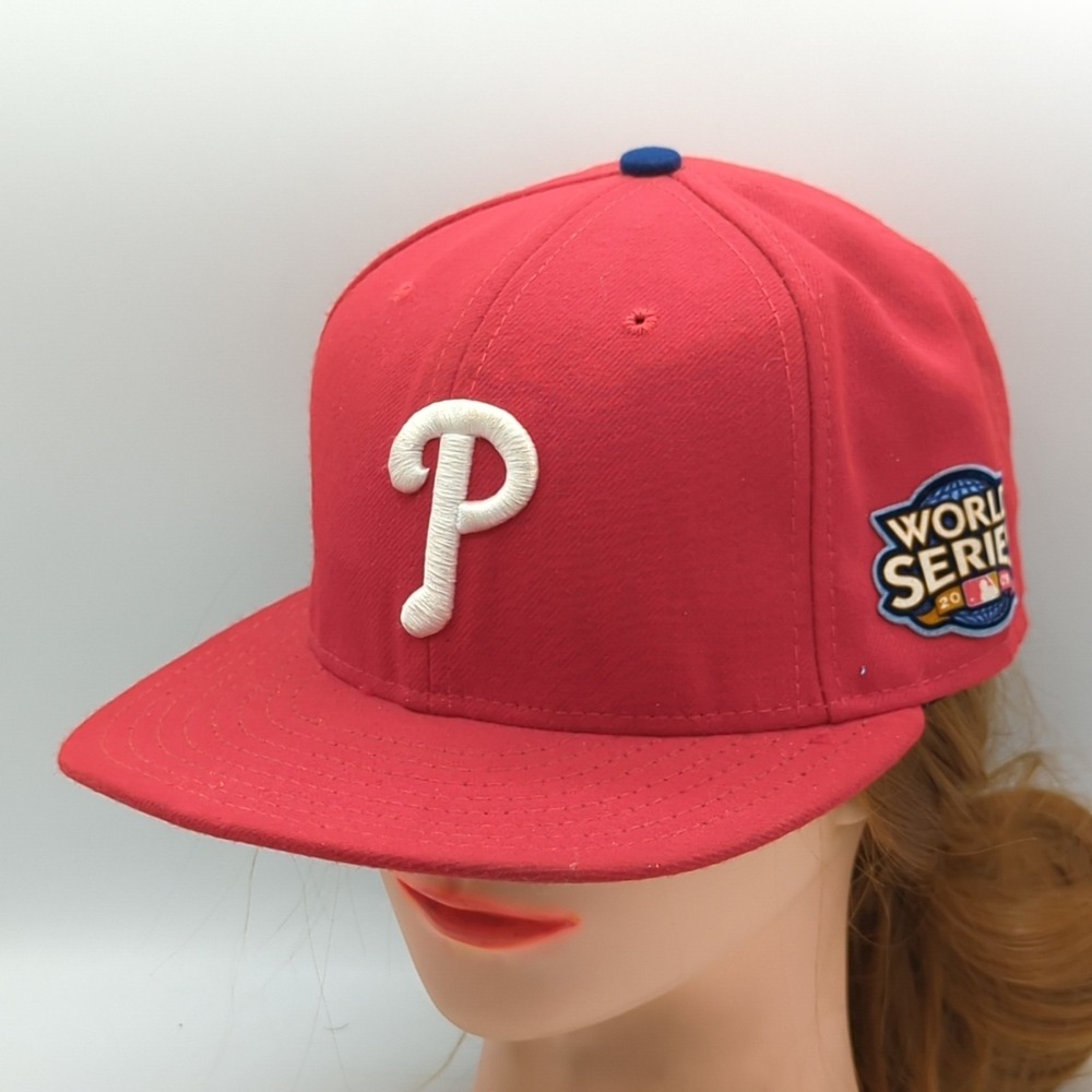 Philadelphia Phillies 2009 World Series New Era 59FIFTY Hat 7 1/8 Made in USA